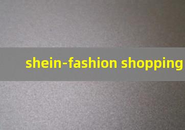 shein-fashion shopping online